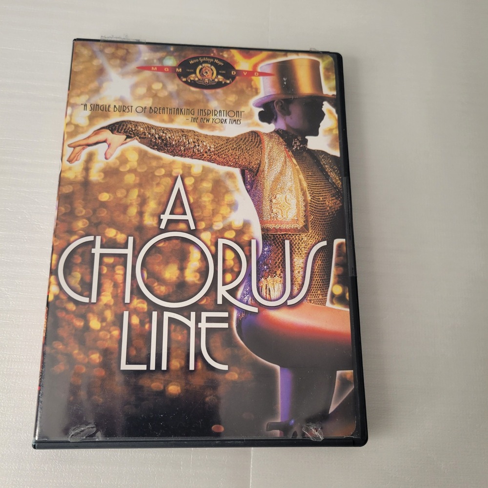 MGM A Chorus Line DVD Unisex One Size Black Musical Drama 1985 Michael Douglas